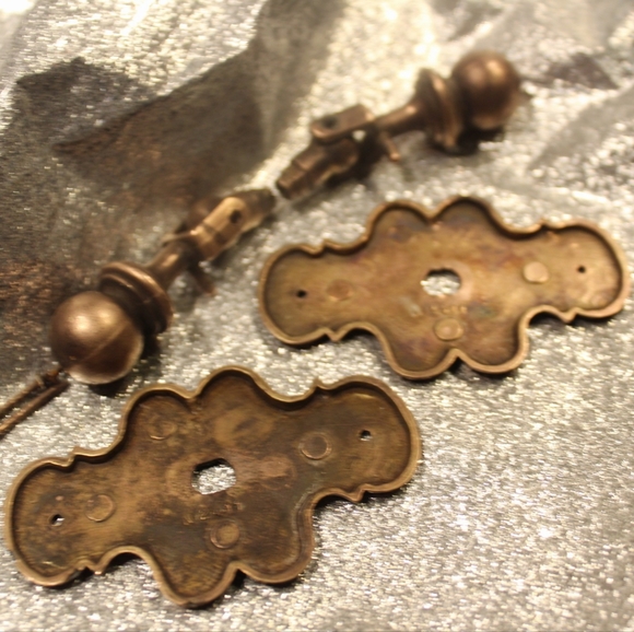 Vintage Brass Drawer Pull Hardware - Picture 6 of 17